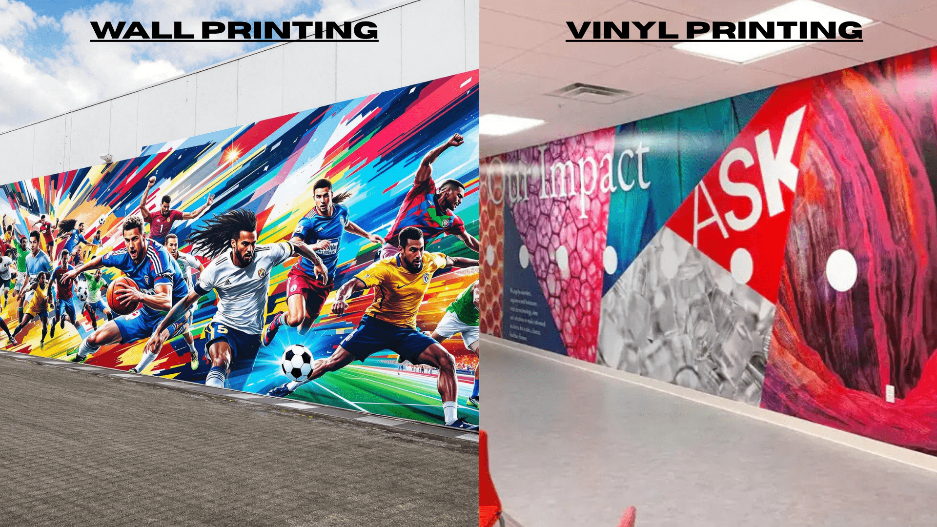 Wall printing vs Vinyl Wraps.